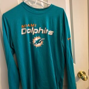 NFL Miami Dolphins Long Sleeve Tee - Teal